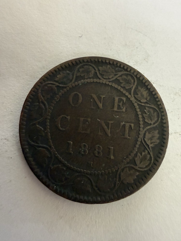 1881 Canada Large One Cent H Mint