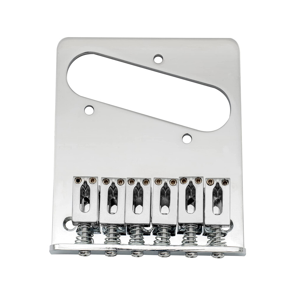 Chrome 6 String Chrome Saddle Bridge Control Plate for Telecaster Tele TL