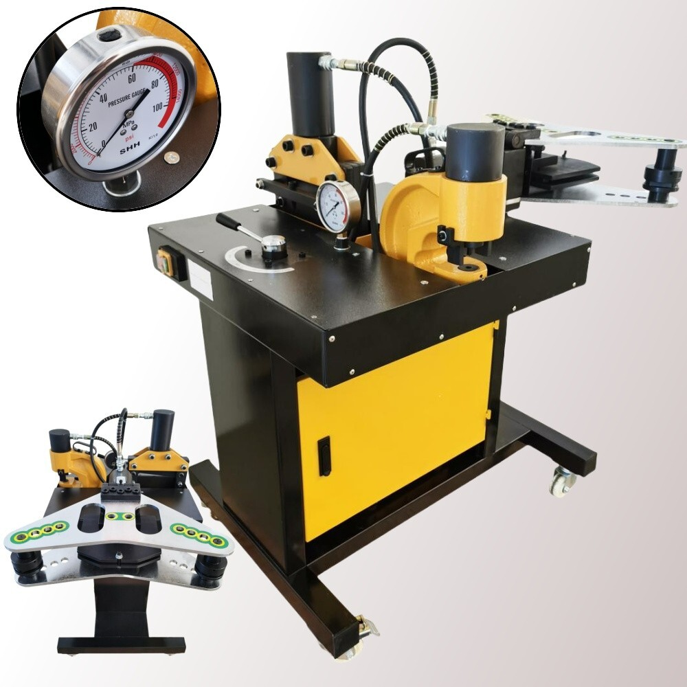 110V Multifunctional 4-in-1 Busbar Processing Machine Hydraulic Busbar Processor