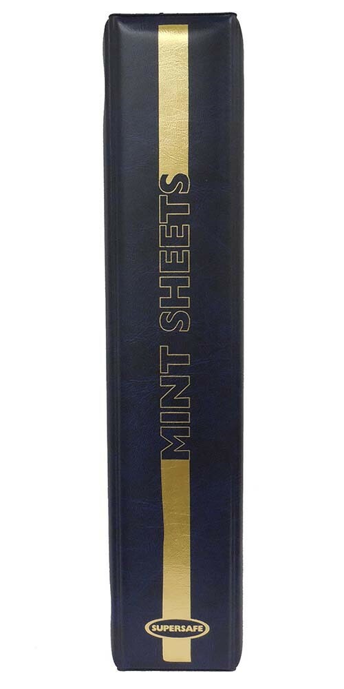 Mint Sheet Binder 3 D Rings Stamps Binder Will Hold 100 Pages By Supersafe Blue