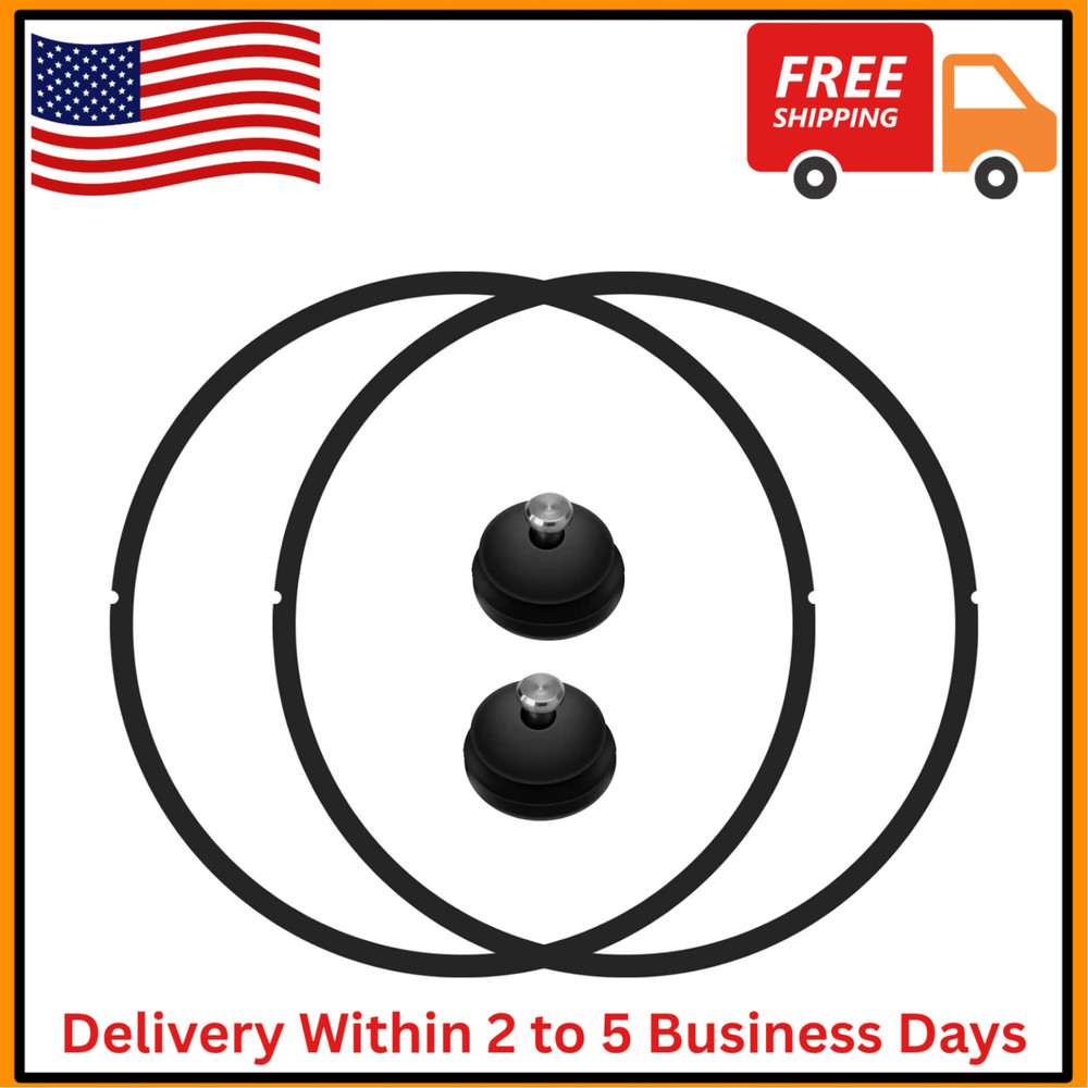 2 (Pack) PRESTO 09907 PRESSURE CANNER COOKER SEALING RING & AUTOMATIC AIR VENT