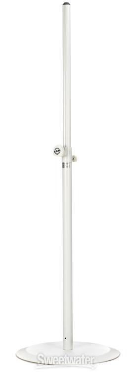 K&M 26735 Round Base Speaker Stand - White