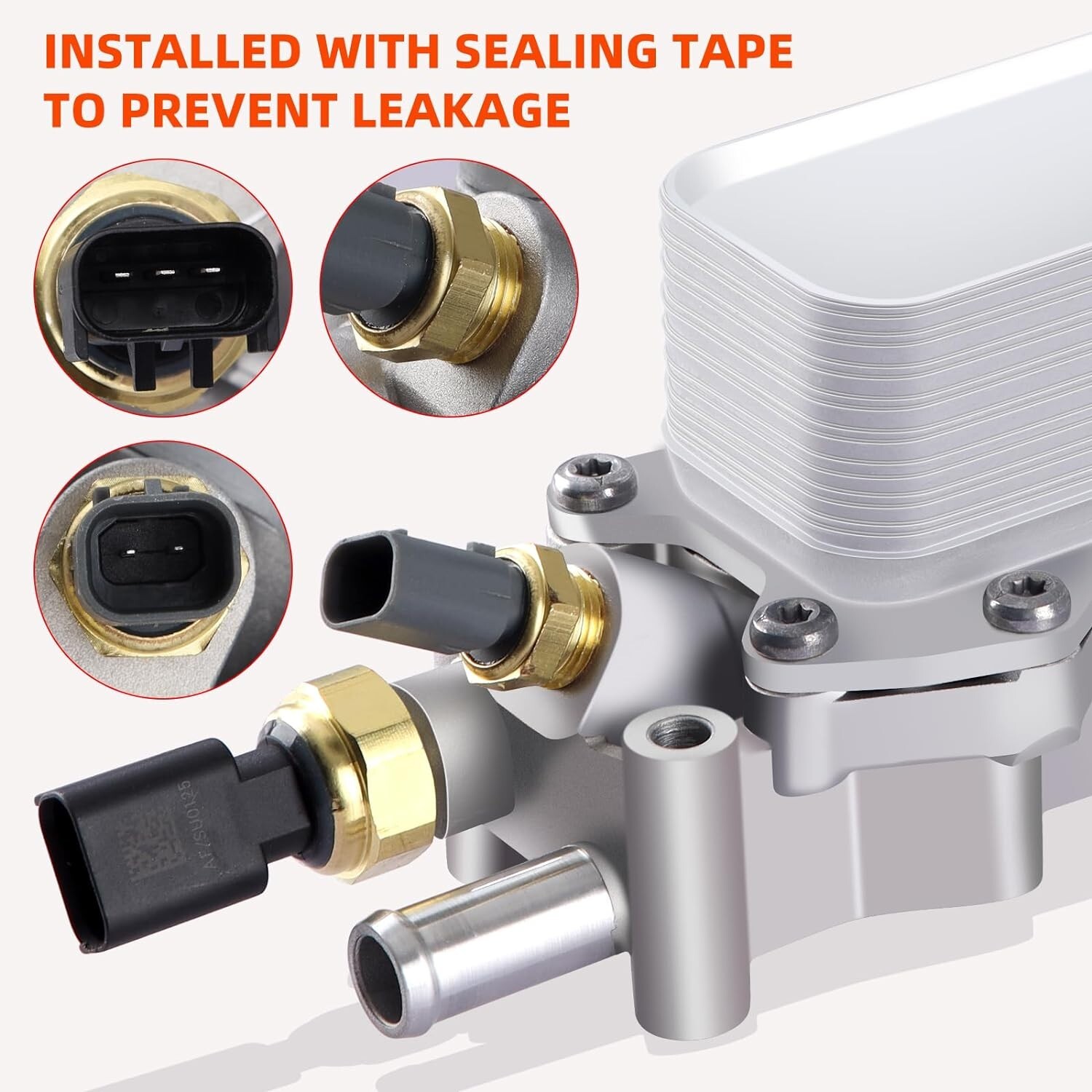 Aluminum Engine Oil Cooler Filter Housing For 2011-16 Dodge Jeep Chrysler Ram