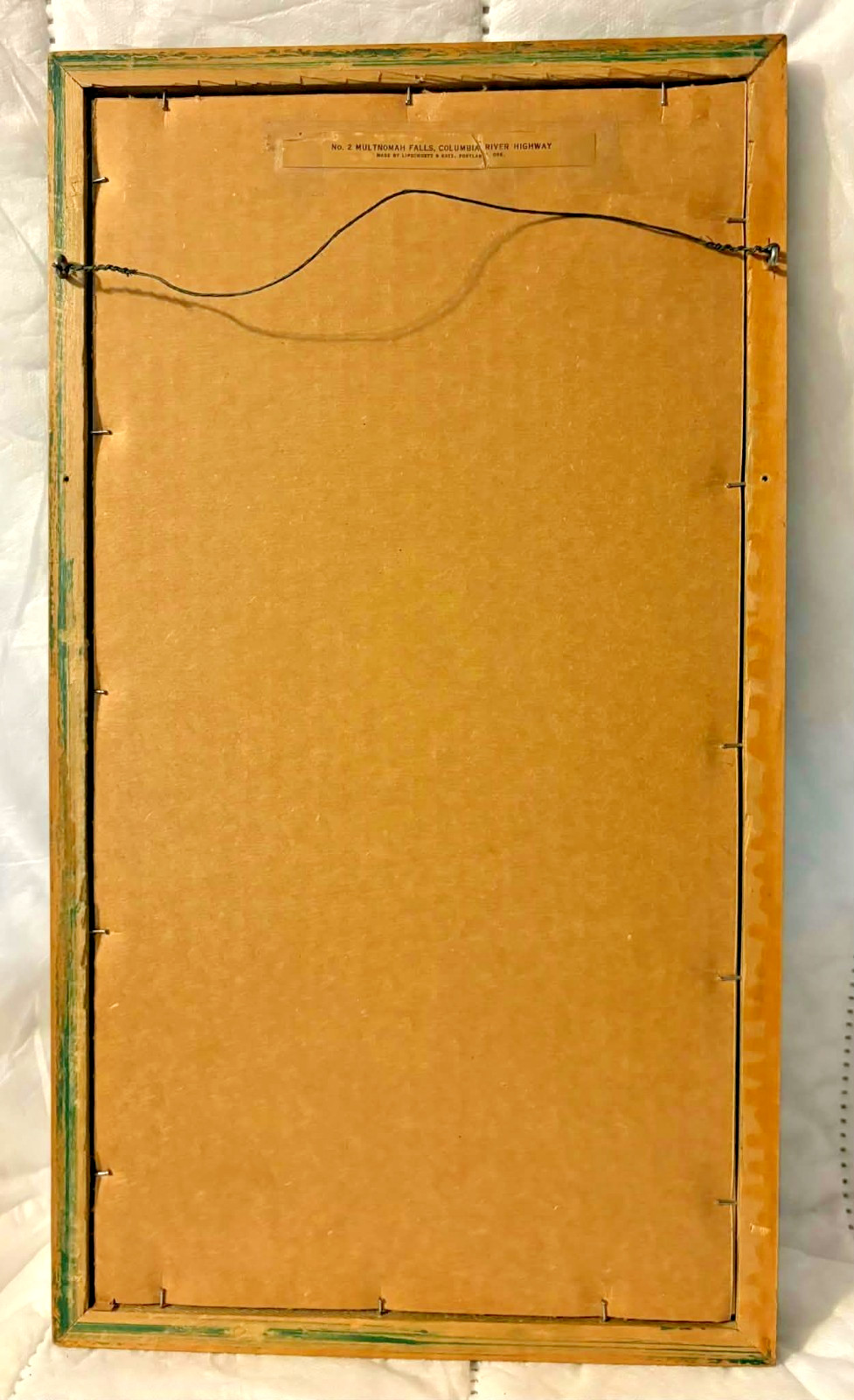 Rare #2 Multnomah Falls Framed 9-1/2"x17" Arthur Prentiss Photograph