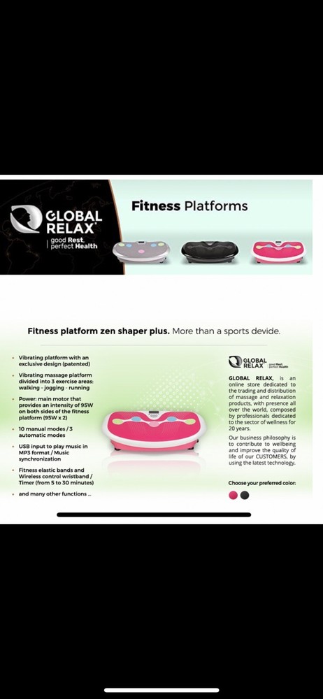 Global Relax Zen Sharper Vibration Plate