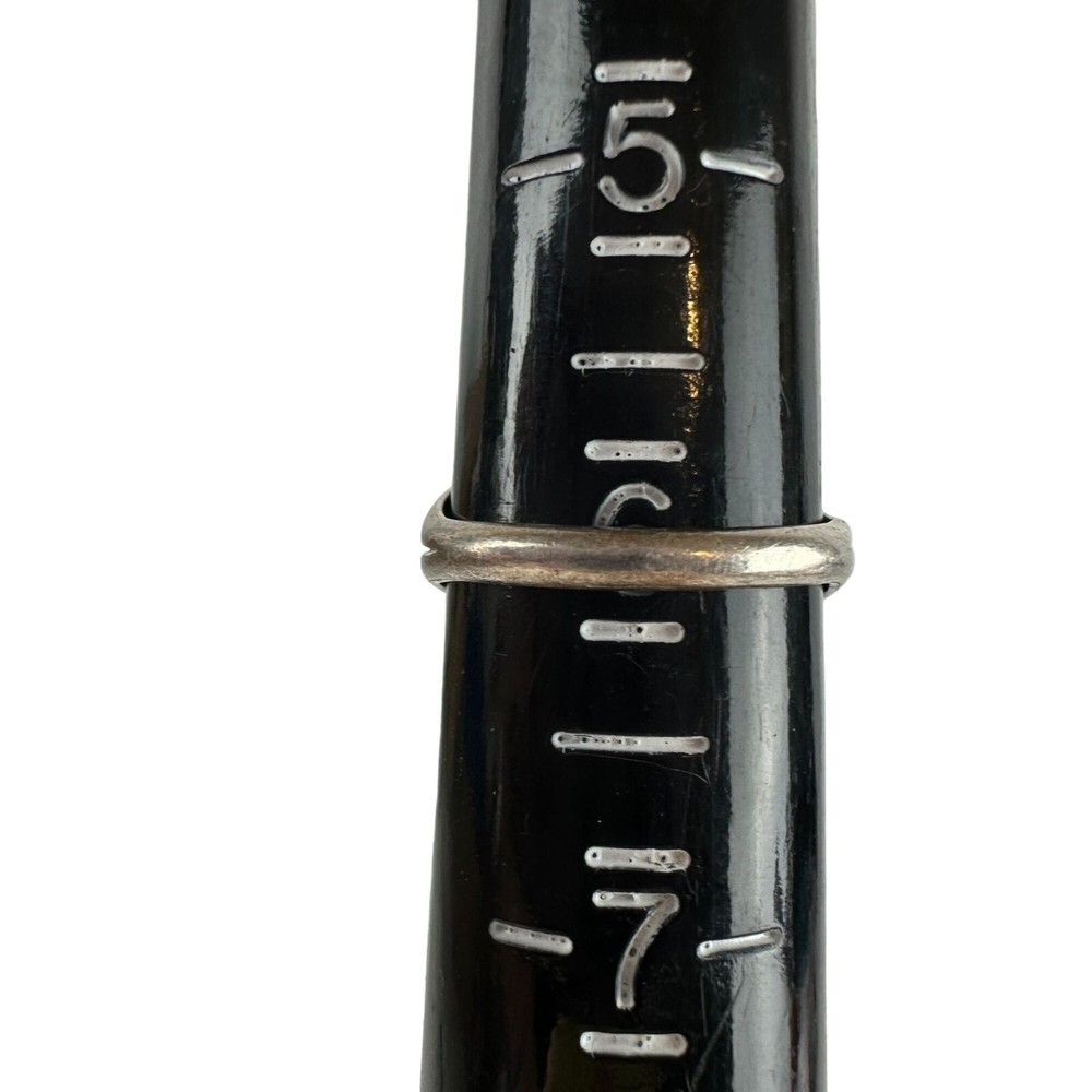 Coral & Silver Ring Size 6