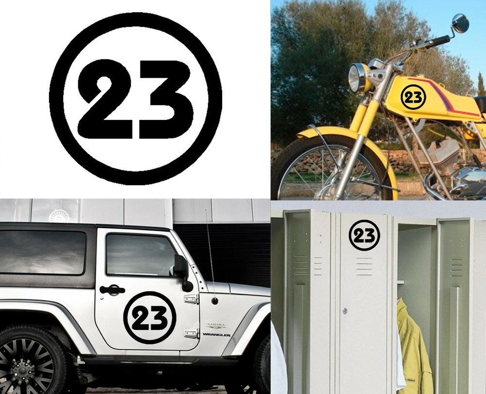 Number 23, Sticker Vinyl Version v2