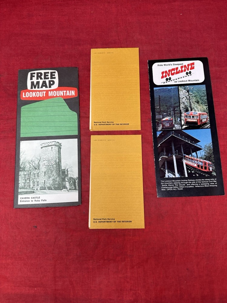 VTG Lookout Mountain 1969 Map Tour Guide Bundle
