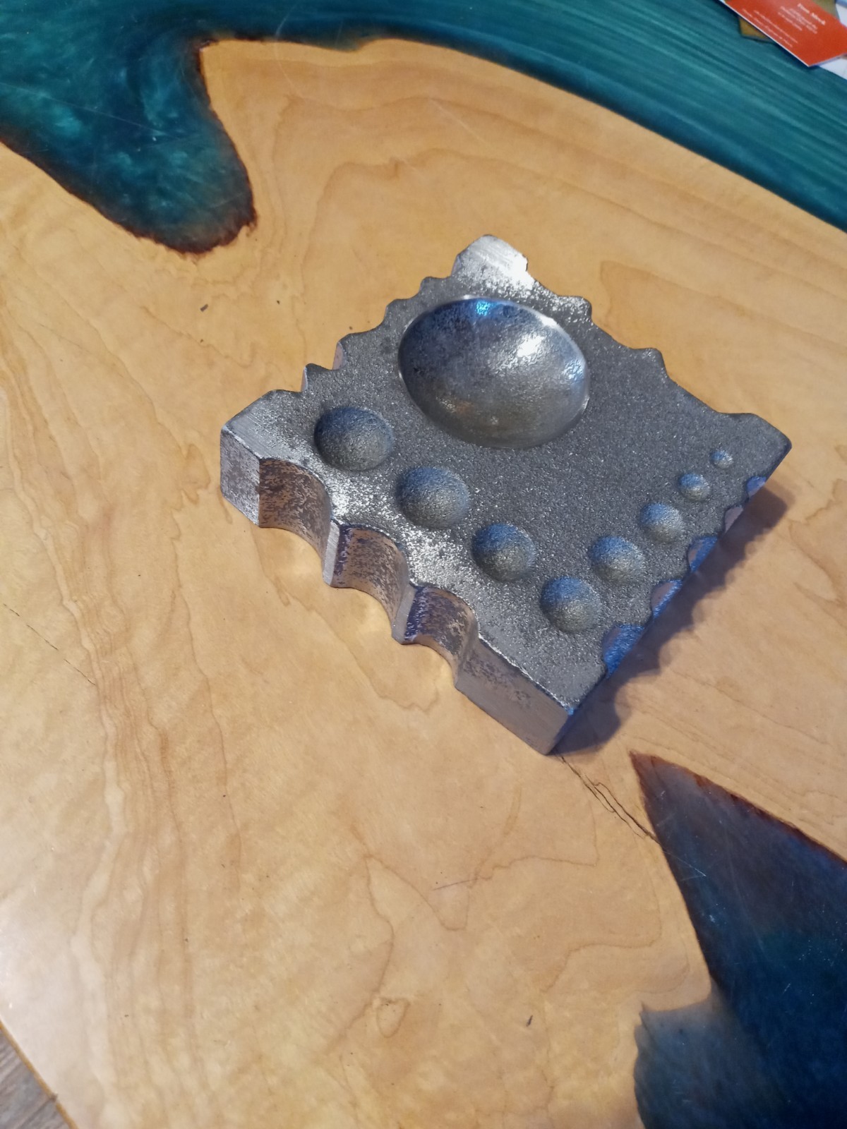 Cast Iron Swage Block 4.5" X4.5" X 1.25" 5.9 Lbs. Made In The USA