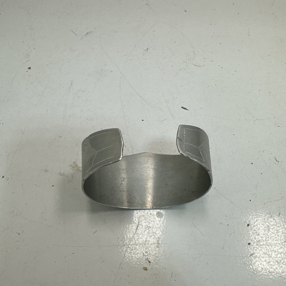 Vintage WWII US Army Trench Art Bracelet South Pacific Aluminum Bracelet