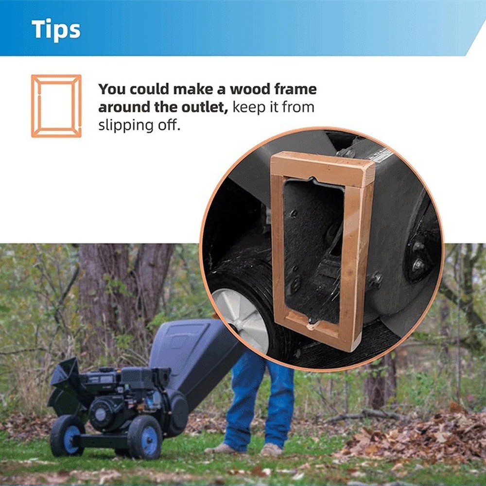 Universal Nylon Wood Chipper Replacement Bag Efficient Leaf Collection UOWY