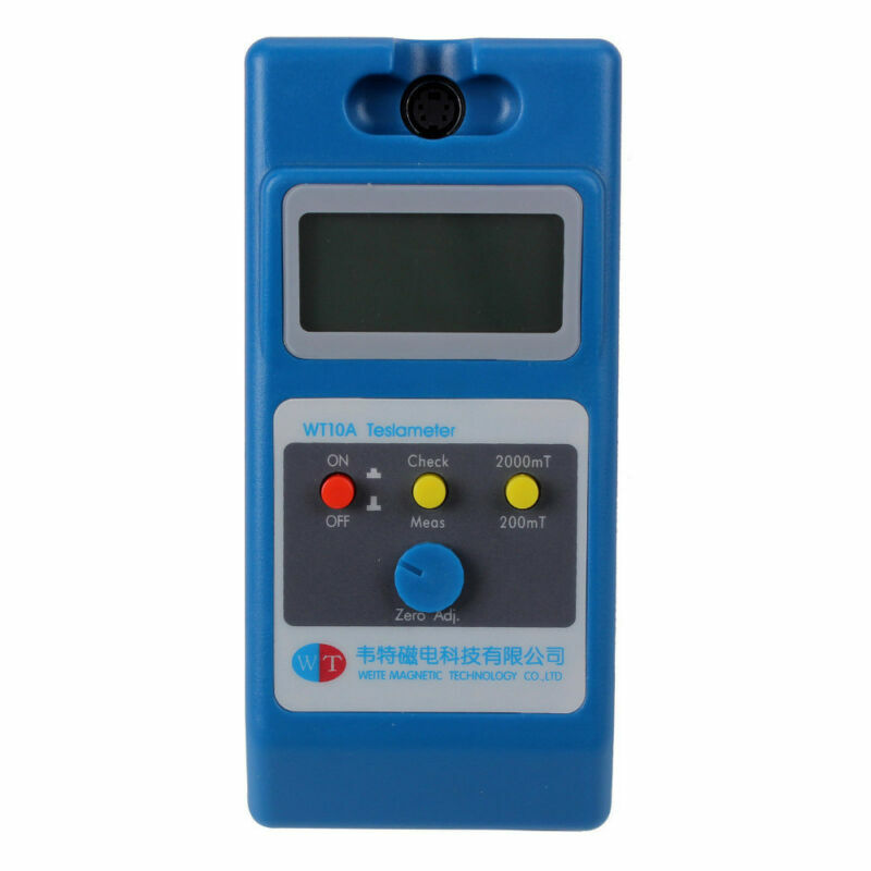 LCD Gaussmeter Tesla Meter Surface Magnetic Field Tester with Ns Function WT10A