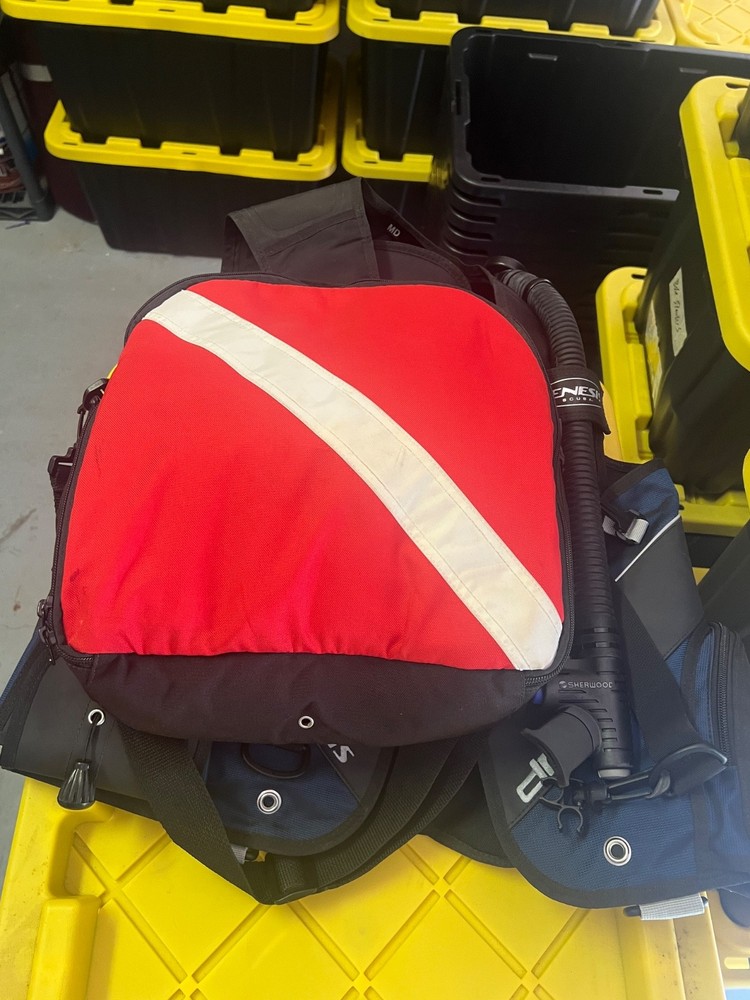 scuba diving equipment set