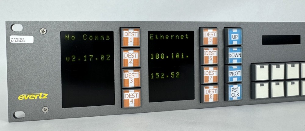 Evertz CP6408E Control Panel