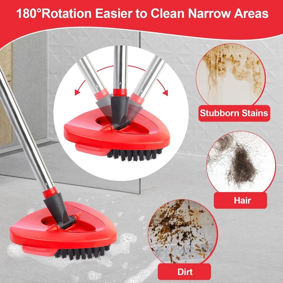 Scrub Brush O-Cedar Rinse Clean 2 Tank System Spin Mop Head Replacement 1 Clean