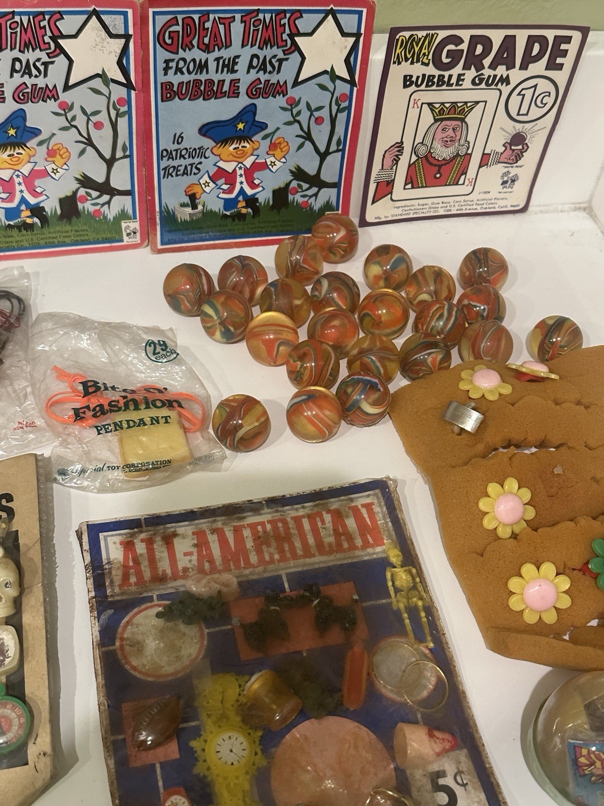 Vintage Gumball Machine Trinkets Toys Mixed Lot