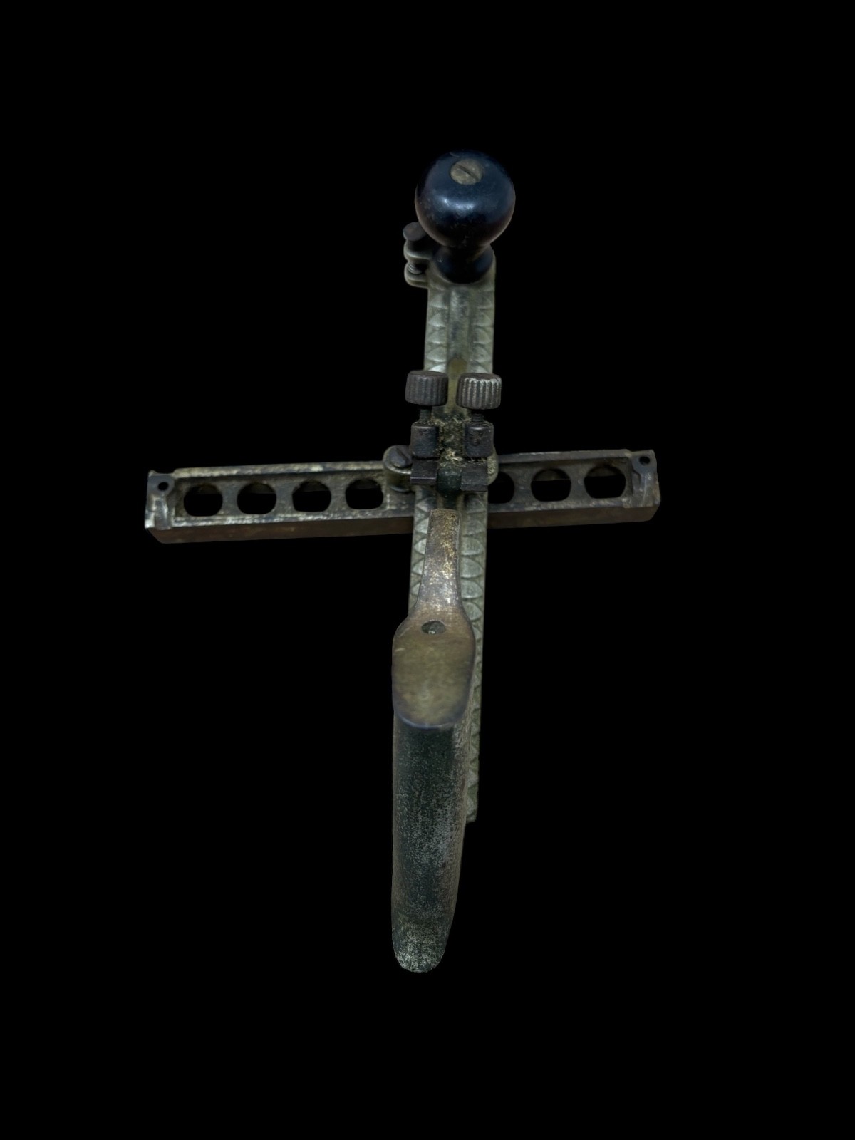 Vintage Stanley No. 48 Tongue and Groove Plane Cast Iron body, Rosewood knob