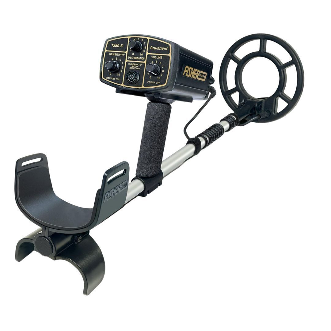 Fisher 1280X 8 Aquanaut Underwater All Purpose Black Metal Detector