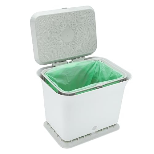 Fresh Air Odor-Free Kitchen Compost Bin Gray