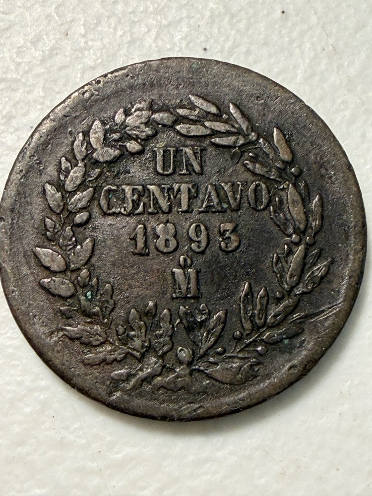 1893 Mexico 1 Centavo coin