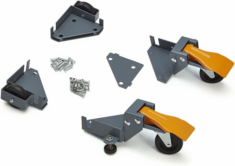 Mobile Base Kit Heavy Duty Adjustable Rolling Set Dolly Roller Frame and Casters