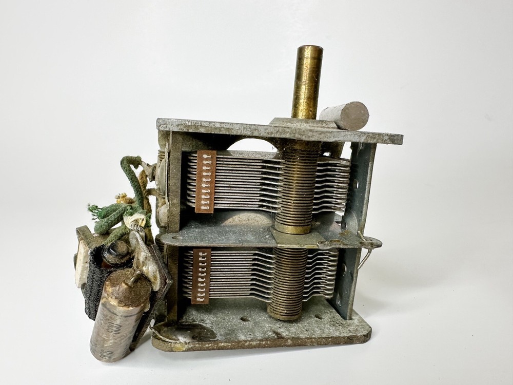 Vintage Two Gang Tuning Capacitor UNTESTED