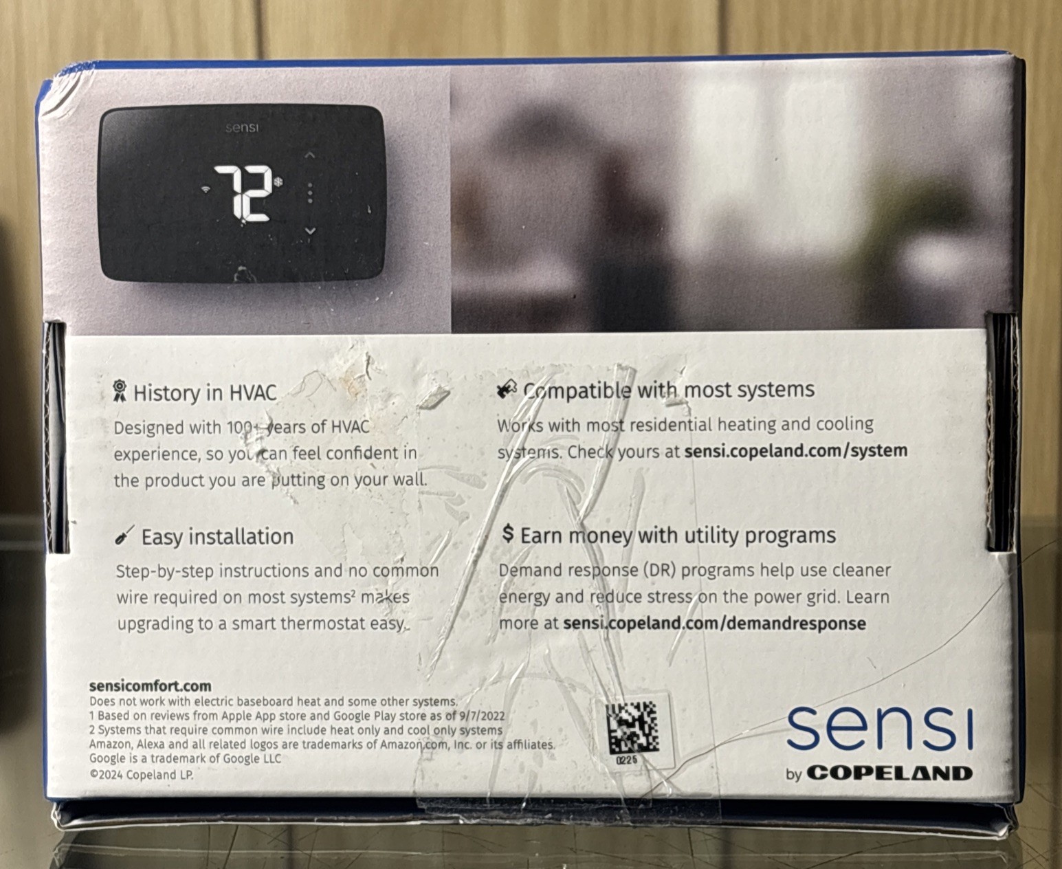 Emerson Sensi Lite ST25U Wi-Fi Smart Programmable Thermostat - Black