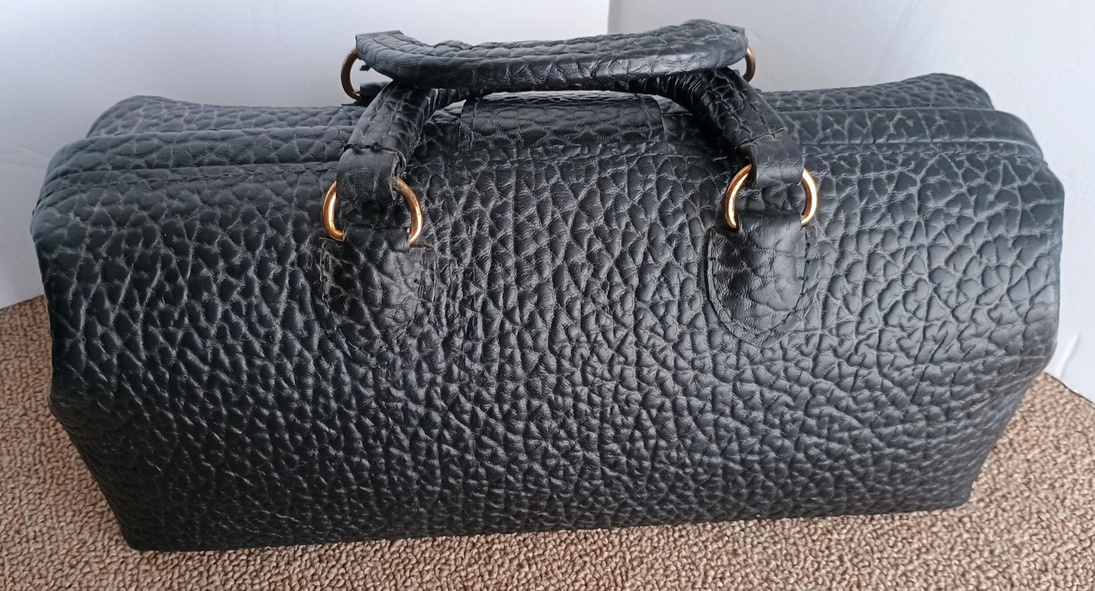 Vintage Leather Lilly Doctors MD Bag Hewlett Packard-RS Stethoscope WA Otoscope