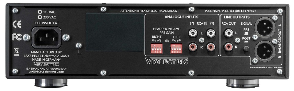 Violectric V340 Balanced Headphone Amplifier With Pre-amp Function (B-Stock)