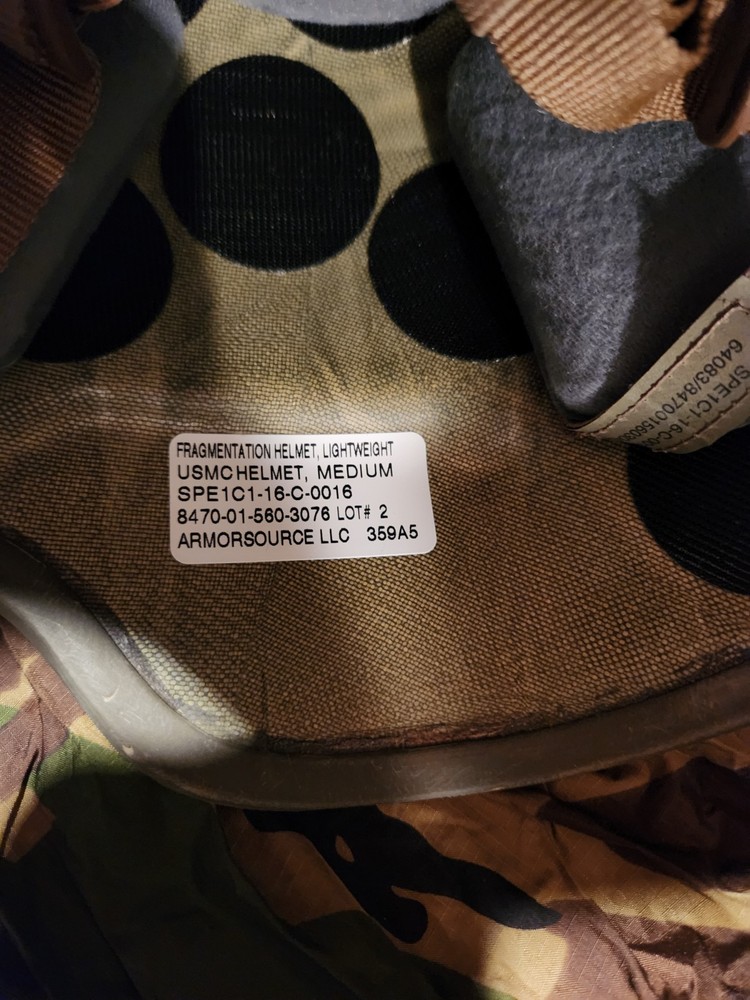 Gentex USMC Lightweight Helmet MEDIUM