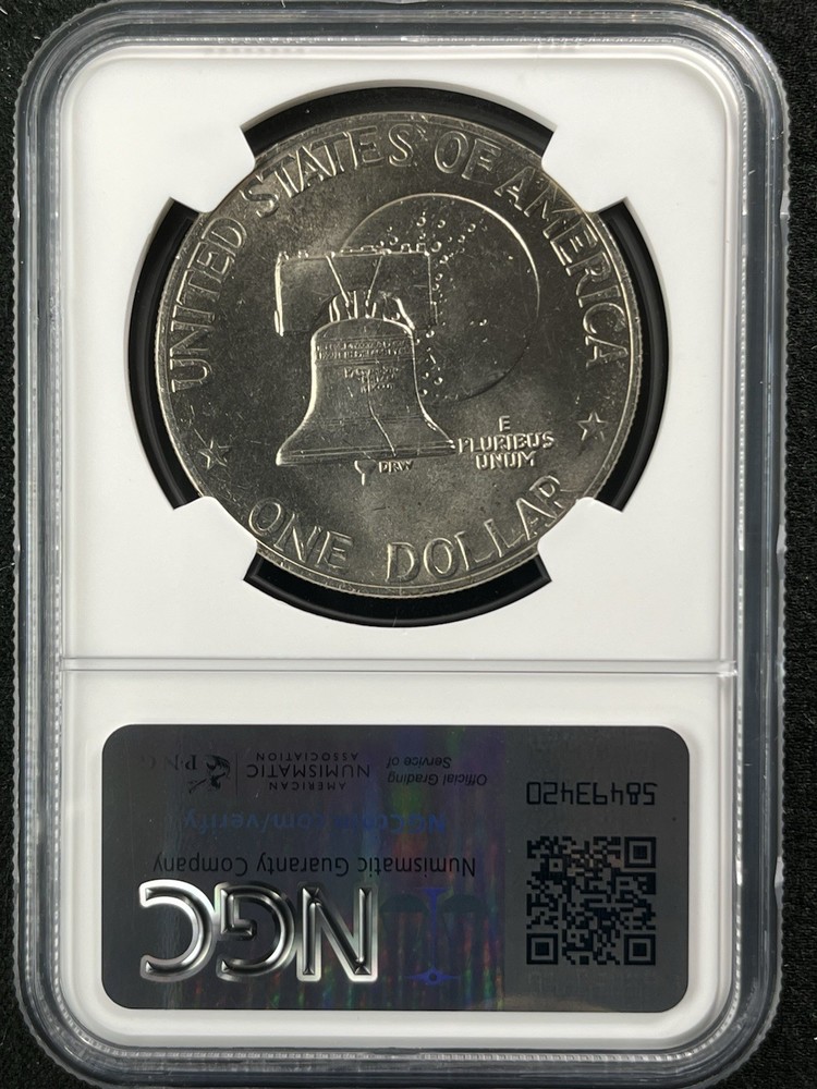 1976 $1 Type 2 Eisenhower Dollar NGC MS65 6812648-009