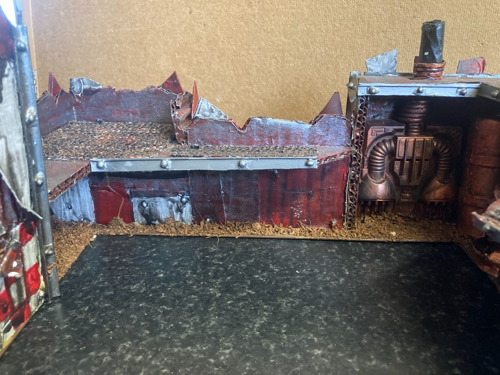 Warhammer 40k ORK FORT STRONGHOLD Building Terrain Scenery Custom Made Excellent
