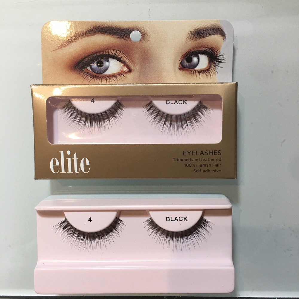 Elite Cosmetics False Eyelashes #4 Black Spikey