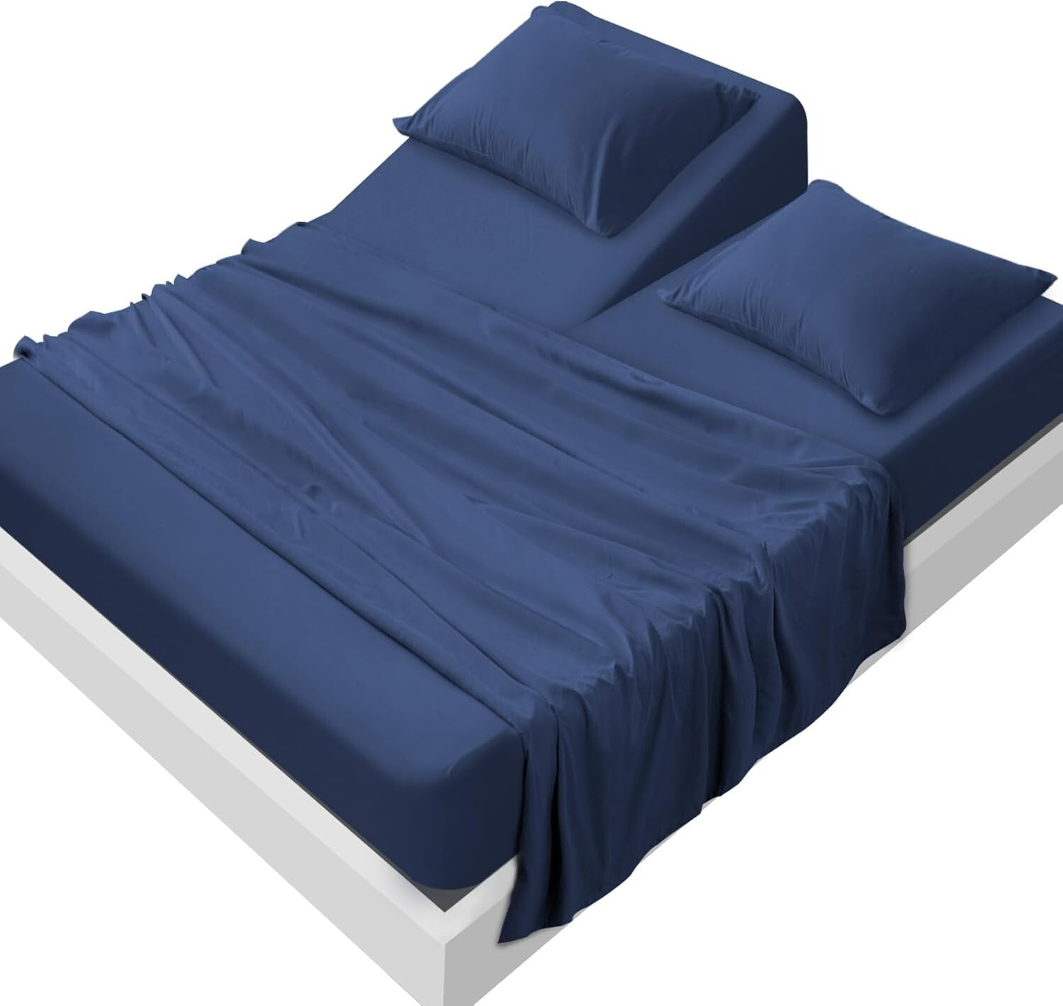 Split Top King Sheet Set for Adjustable Bed 4 Piece Bed Sheet Set Deep Pocket