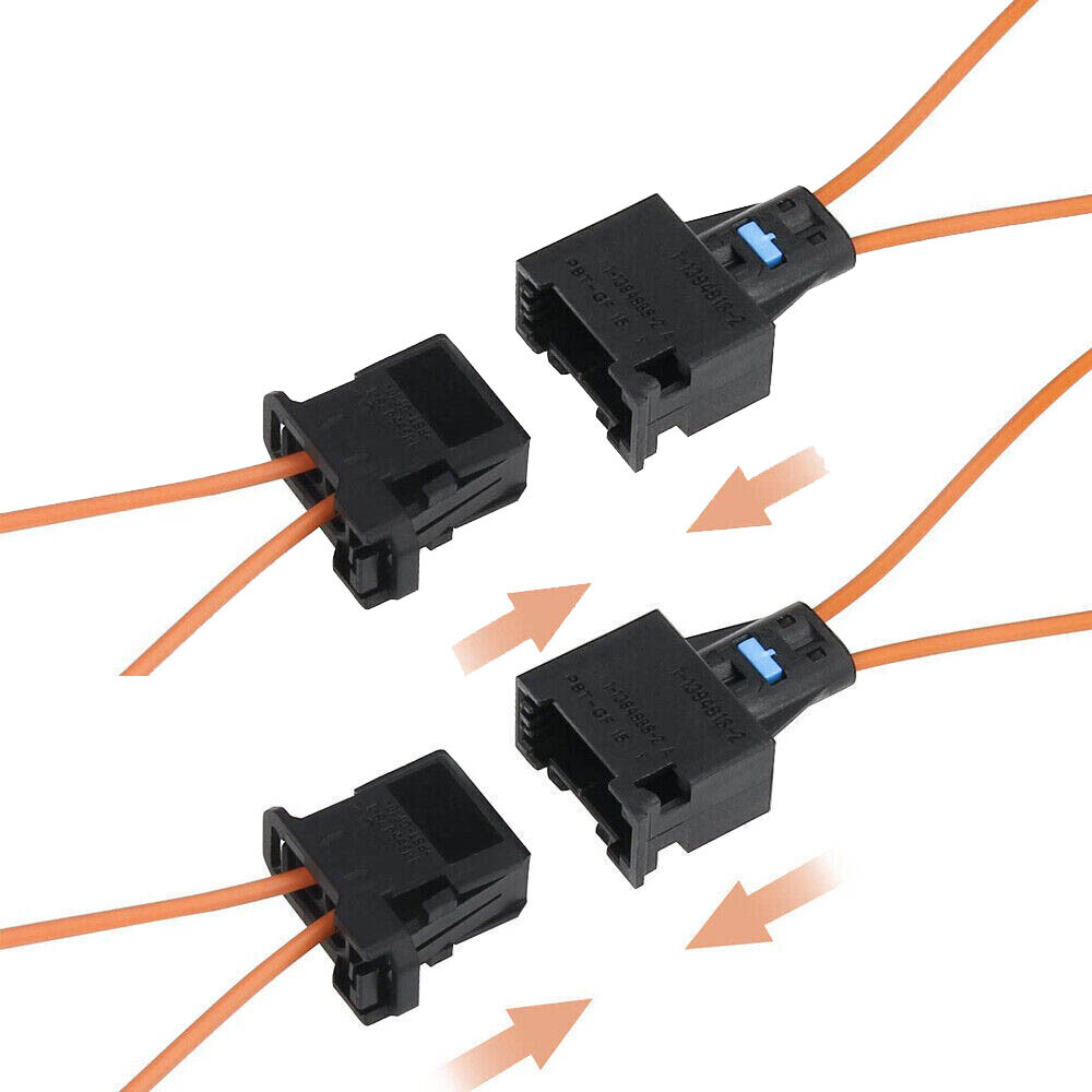 For MERCEDES BMW MOST fiber optic loop bypass Male & Female kit adapter 4Sets US
