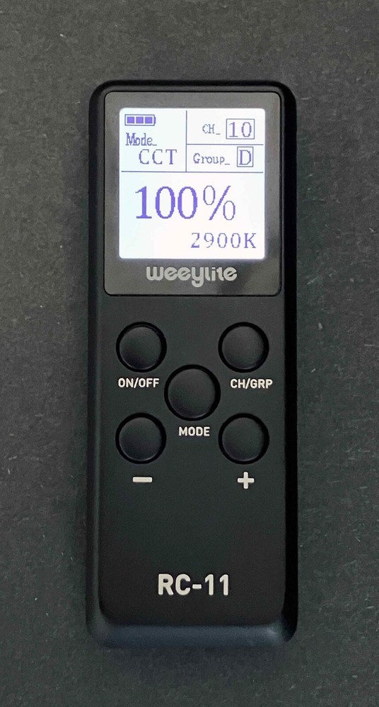 Weeylite RC-11 Remote Control for Weeylite & Vitrox Lights