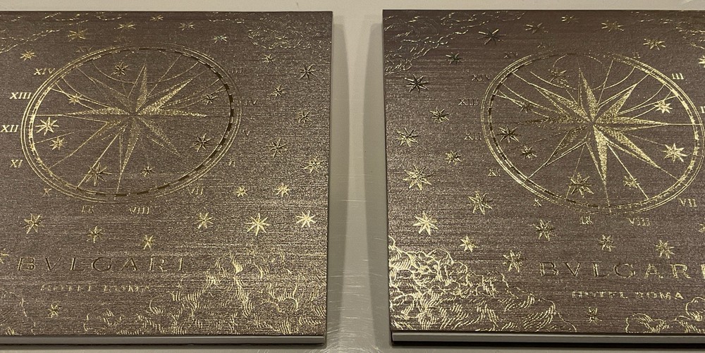 2 BULGARI BVLGARI note pads Authentic NEW