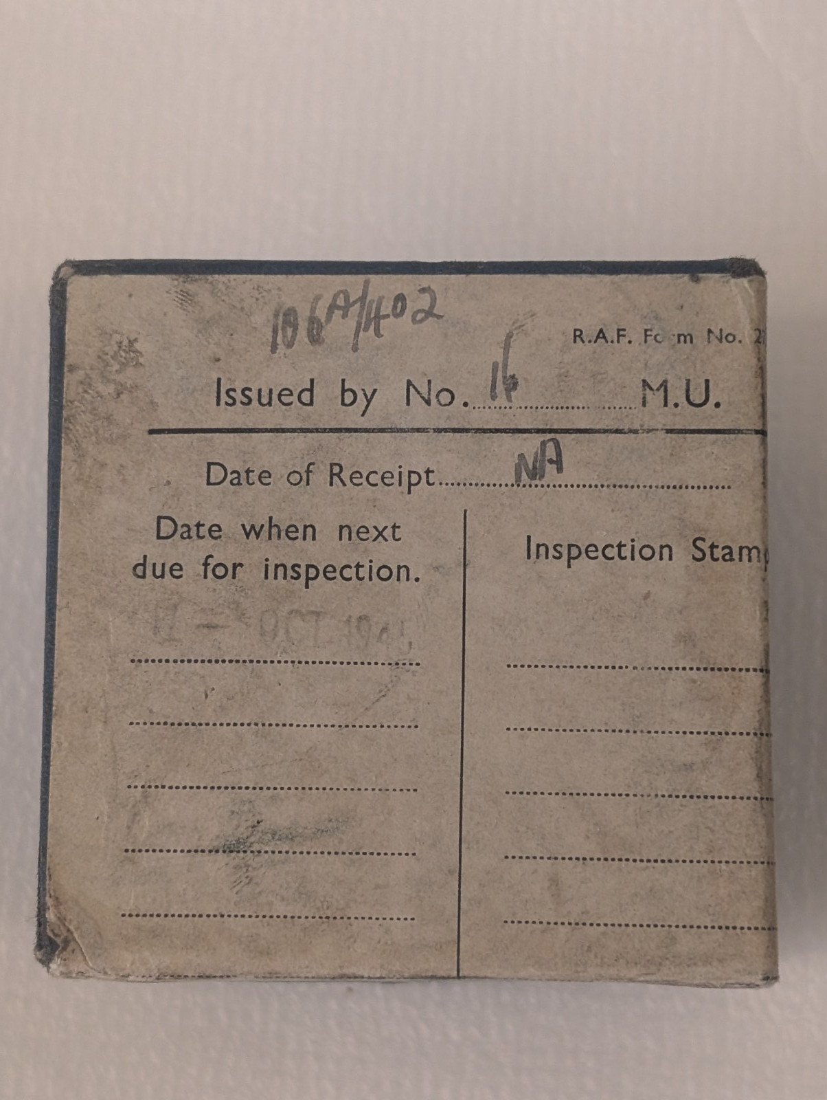 Weston Carb Temp Gauge Type 240-A , WWll RAF Aircraft Instrument NOS