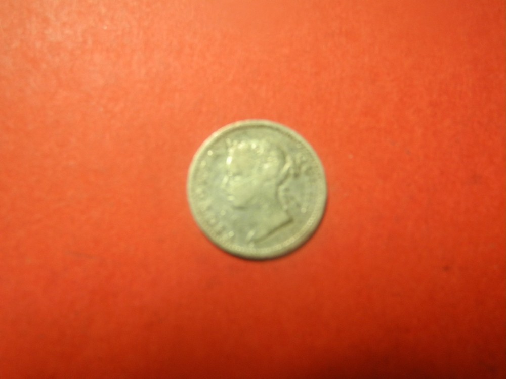 STS2   - STRAITS SETTLEMENTS -  5  CENT S- 1901 - SILVER