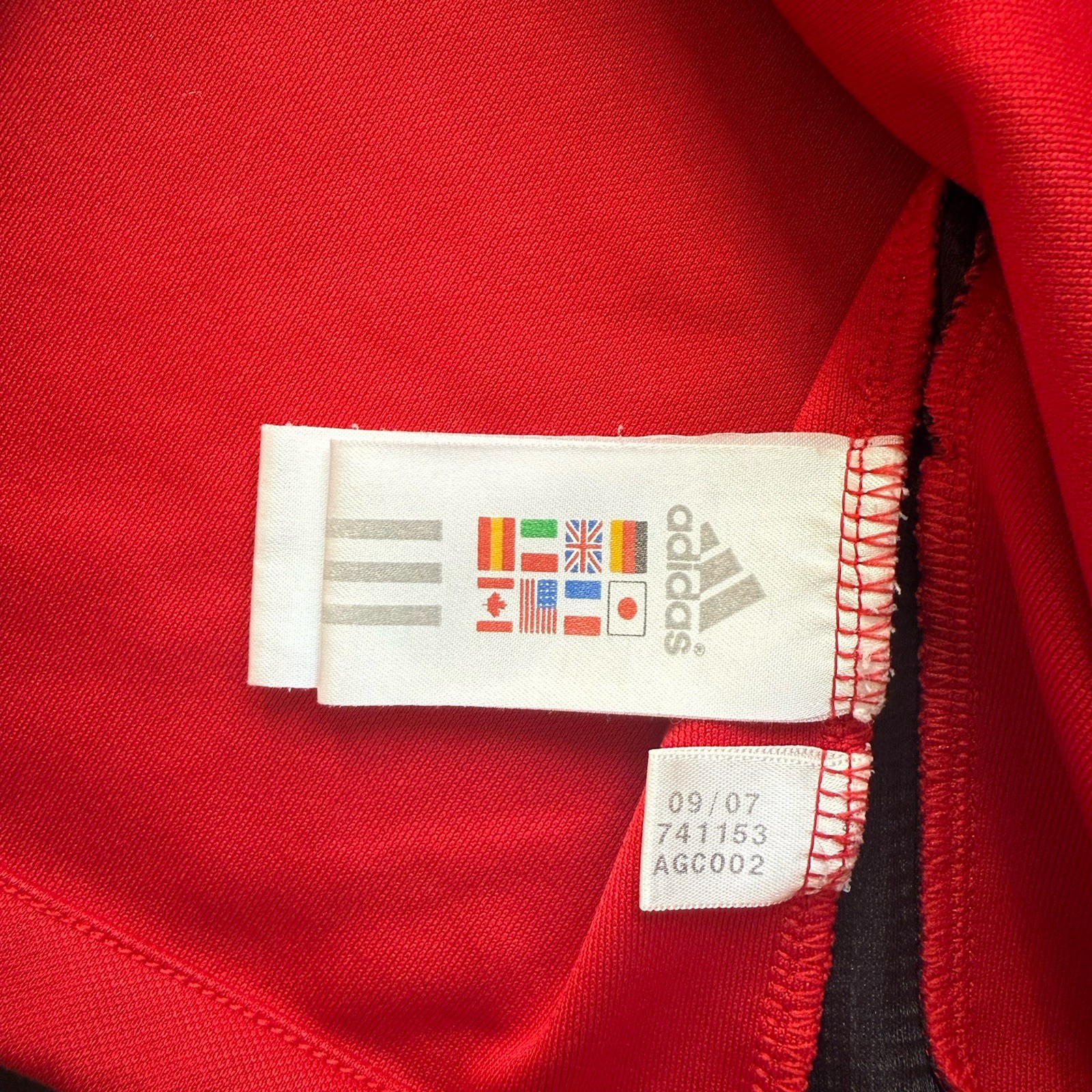 2000s Adidas Red Training Track Jacket Full Zip Athletic Mens Medium Climalite