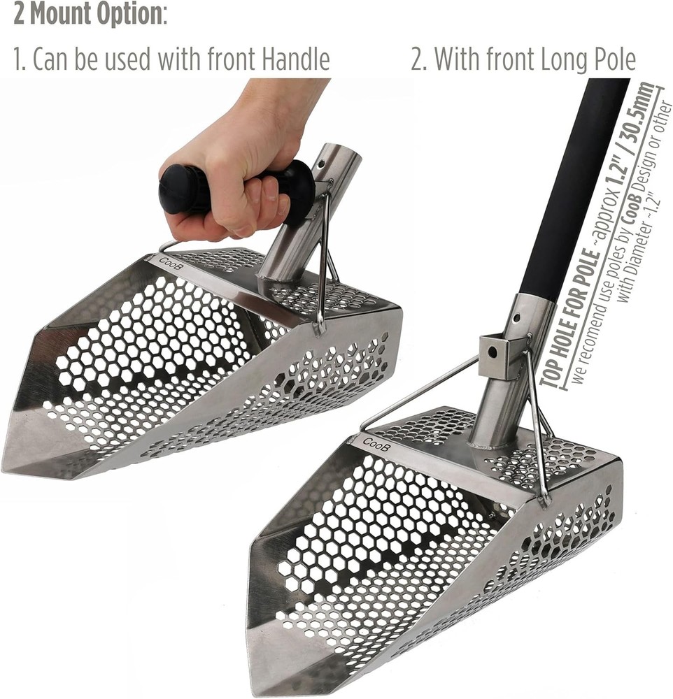 Metal Detecting Sand Scoop Stainless Beach Tool
