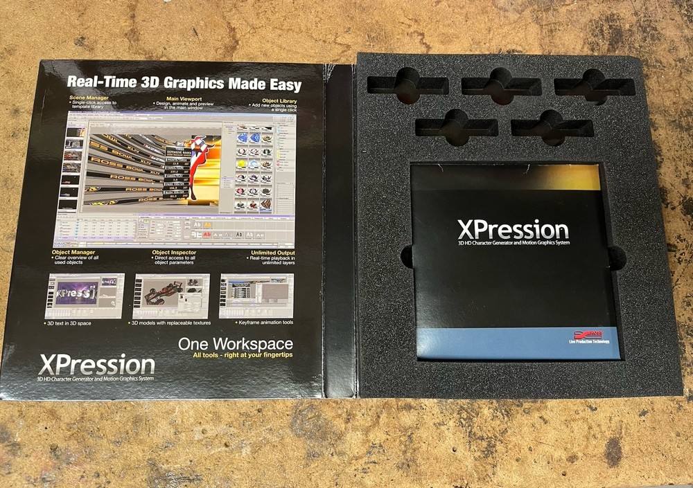 XPression Studio Software Disc Ross 3D HD Character Motion Graphics Generator