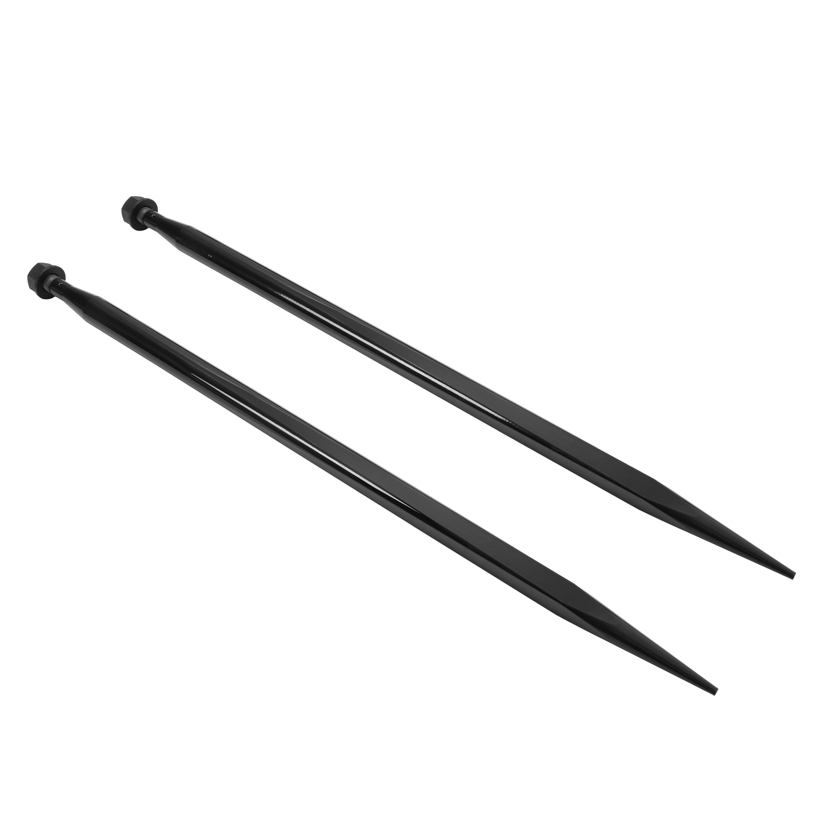 2PCS 49" Square Hay Spike Bale Spear Quick Attach Fork For Tractor Loader Bobcat