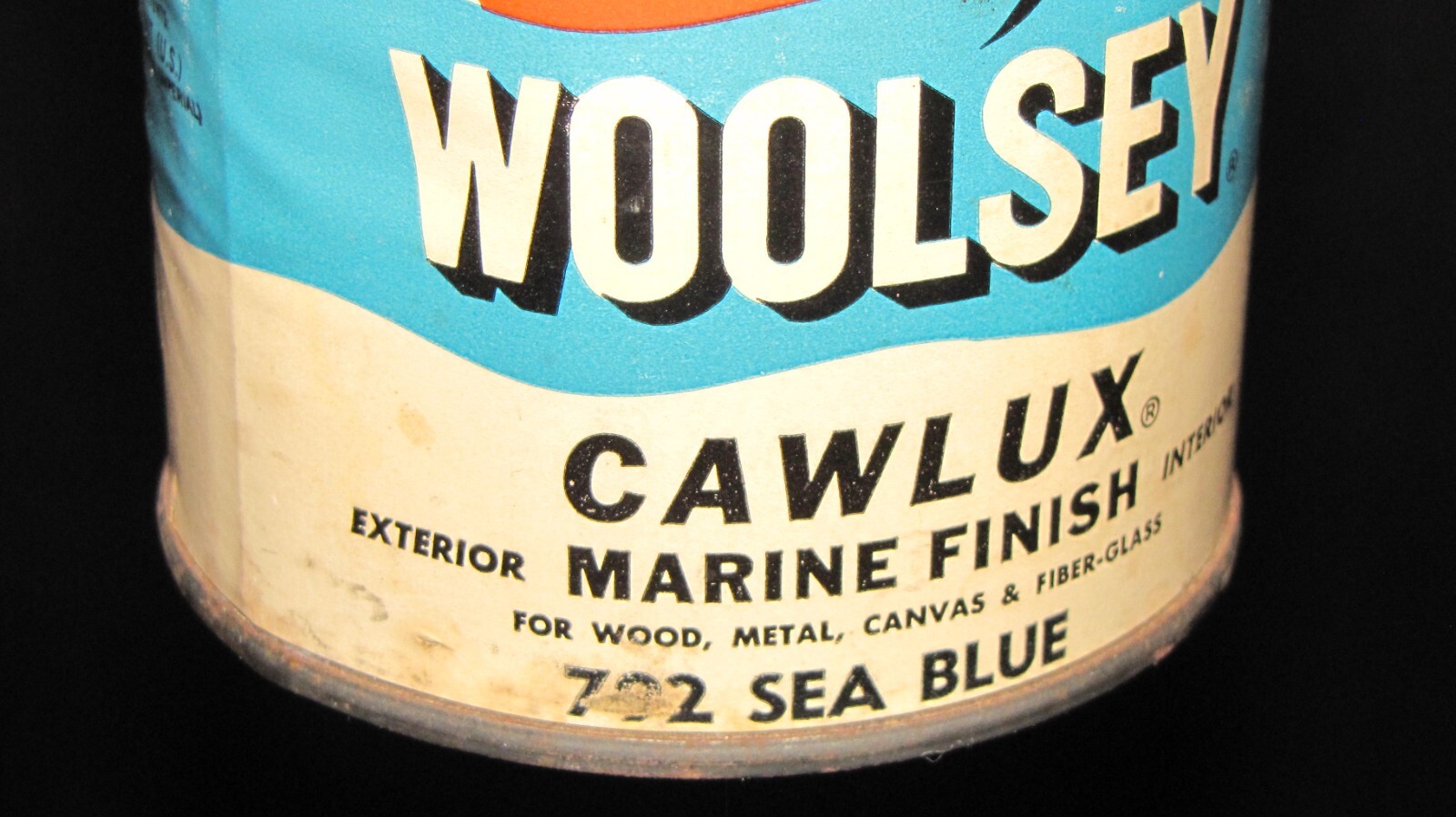 Woolsey Cawlux Marine Finish 1 Pint Sea Blue 3/4 Full Can ~4"x 3.5"