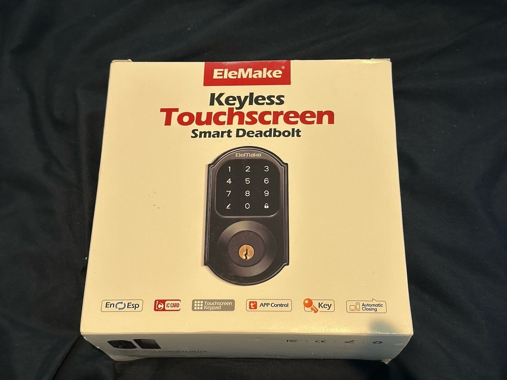 ELEMAKE Smart Door Lock Electronic Deadbolt Touchscreen with Smart Gateway