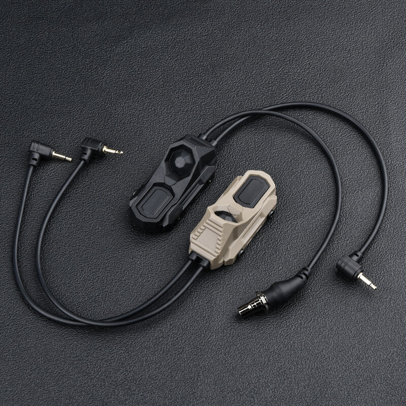 WADSN Tactical Flashlight Remote Dual Pressure Switch PEQ DBAL ModButton Control