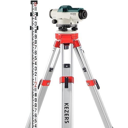 32X Automatic Optical Level Kit with Tripod, Self-Leveling Magnetic Dampened Com