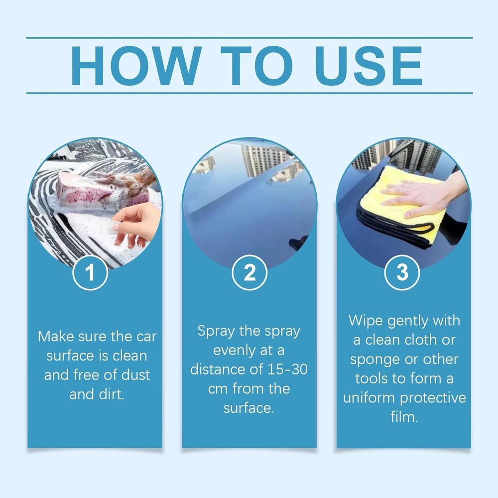 Advanced Car Quick-Acting Coating Agent Spray, Car Coating Spray, Quick Effect..