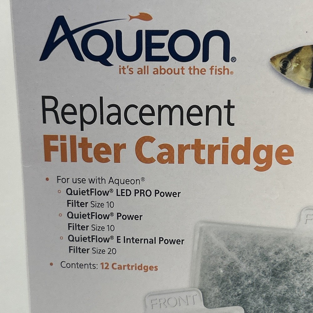 Aqueon Replacement Filter Cartridges Medium 12-Pack Easy Installation
