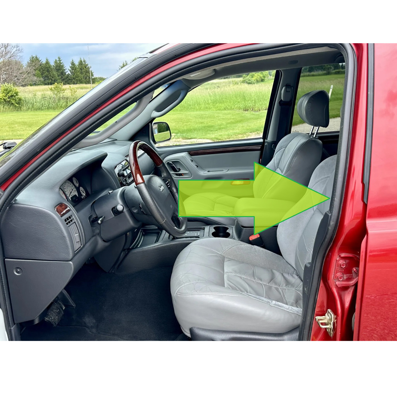 Jeep Grand Cherokee WJ 5-Piece Rubber Seal Weatherstrip Set Doors & Liftgate